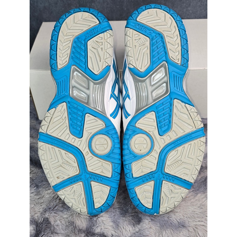 ASICS Gel-Game 5 Tennis Shoes White Blue Athletic Sneakers Womens Size 7 - Picture 7 of 8